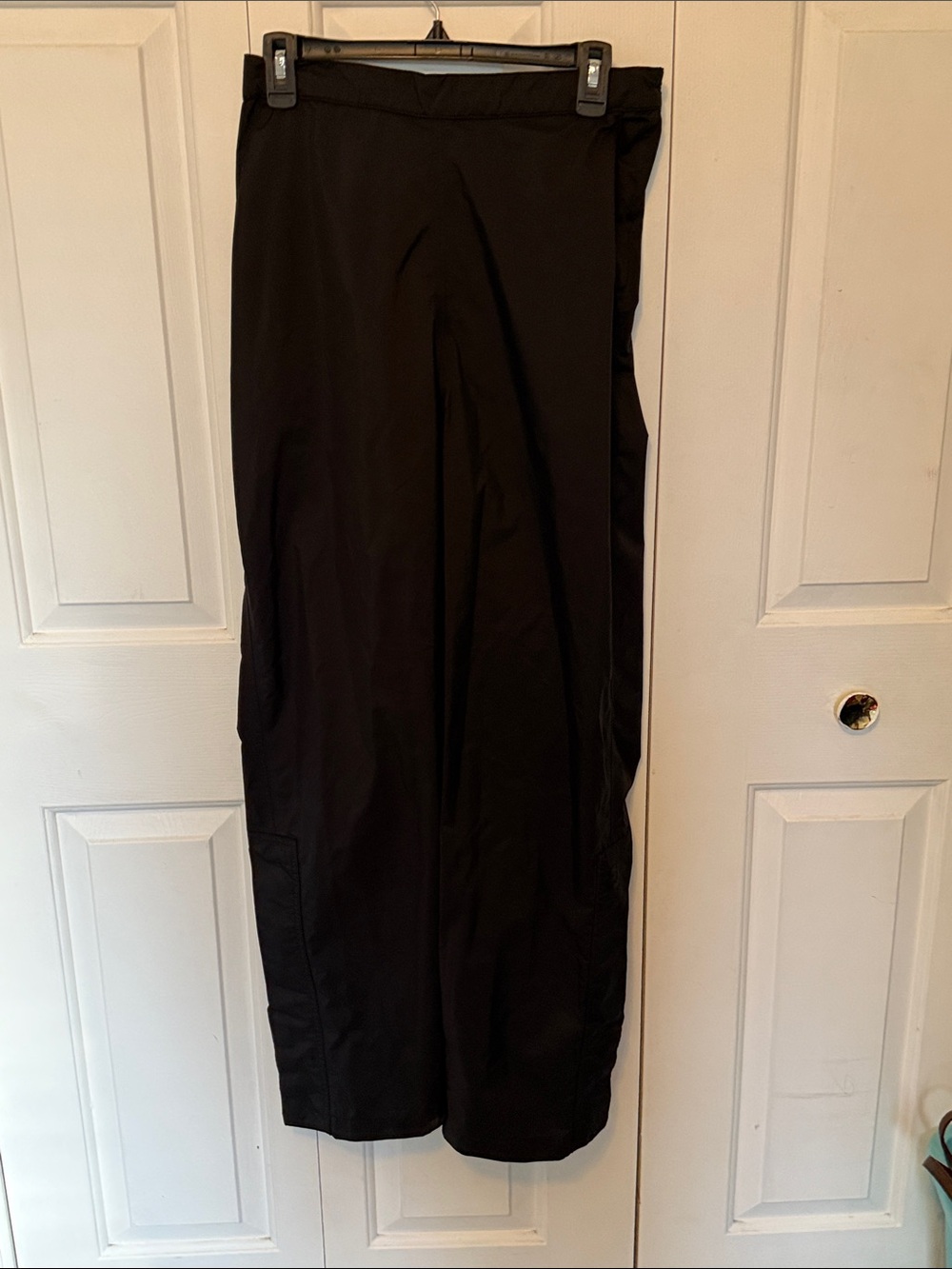 FootJoy Black Track Pants Straight-Leg Performance Joggers velco ankle b321